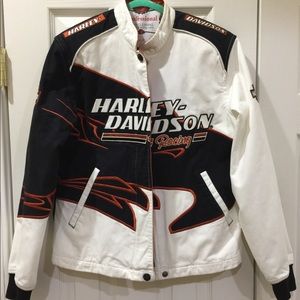 Harley Davidson White Denim Jacket